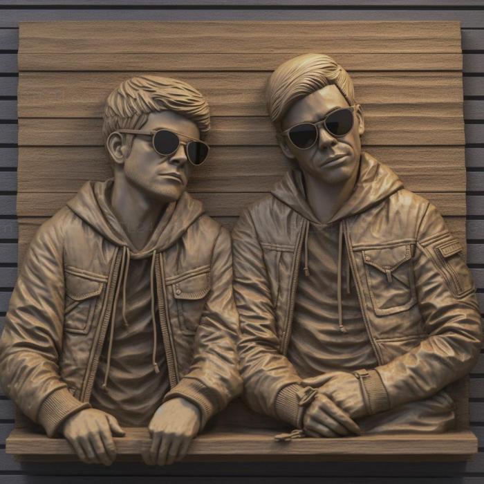 Famous (The Chainsmokers 2, 3DFMS_6921) 3D models for cnc